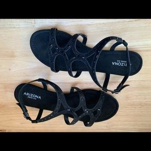 Arizona Women’s Black Marley Flat Sandals